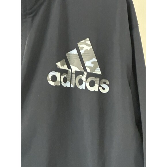 Adidas Navy Camo Tricot Zipup Jacket Large Tall - Picture 6 of 6